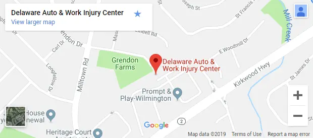 Personal Injury Wilmington DE Map